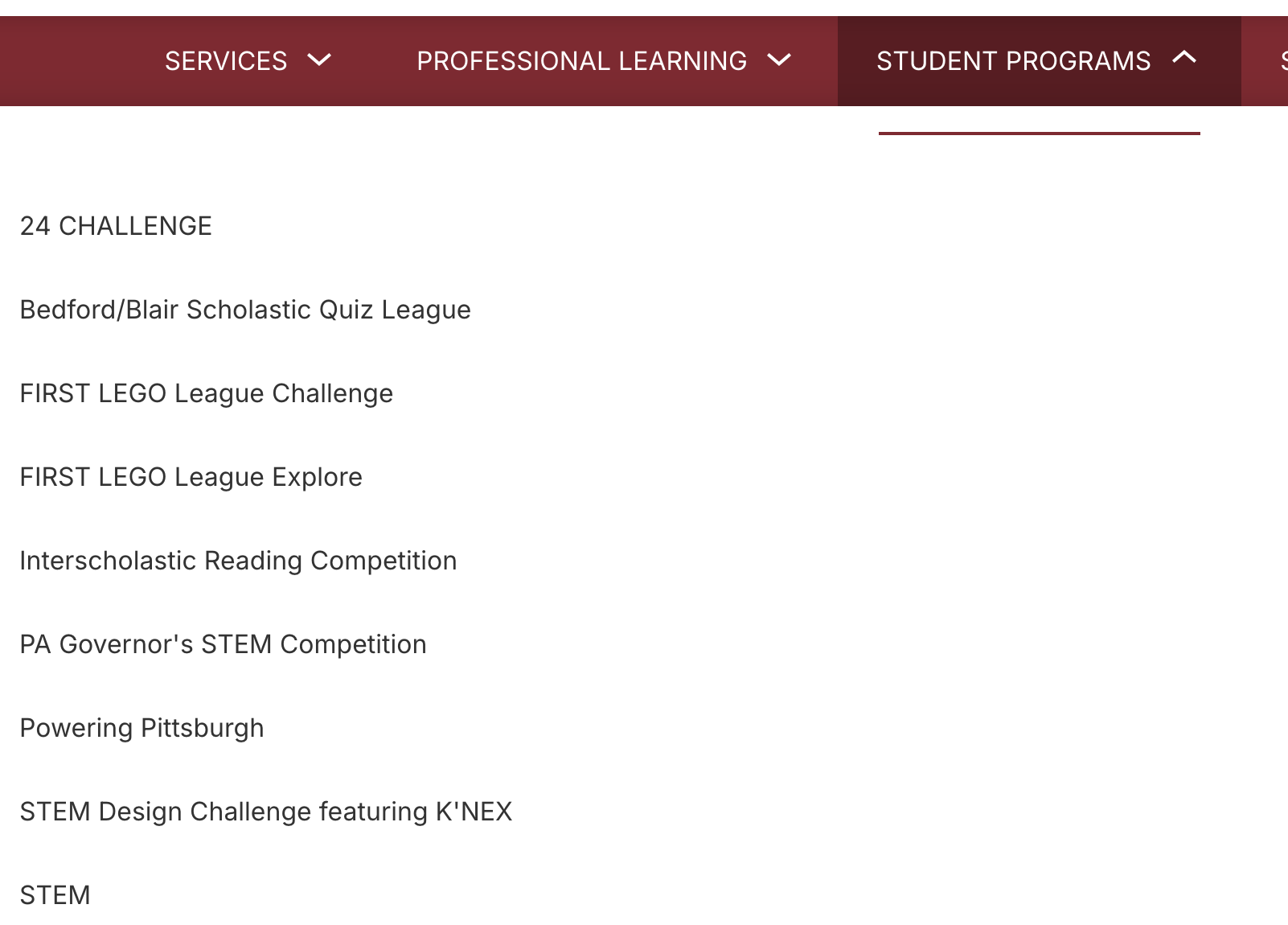 Iu8studentprogrammenu